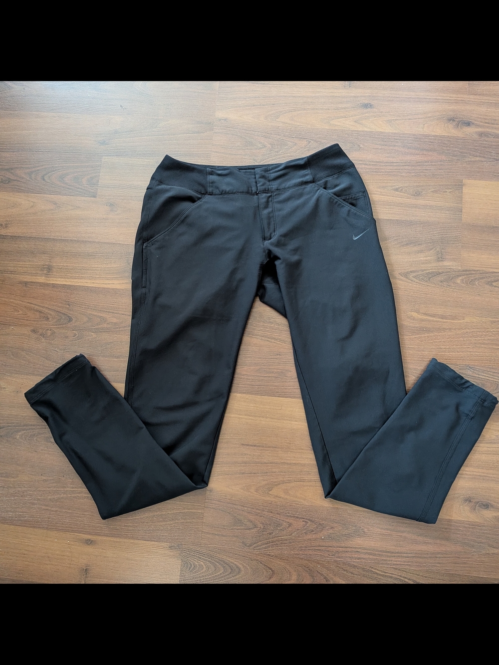 Nike Black Dri-Fit Athletic Pants with Side Pockets